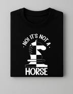 Black Chess T-Shirt - It's Not A Horse