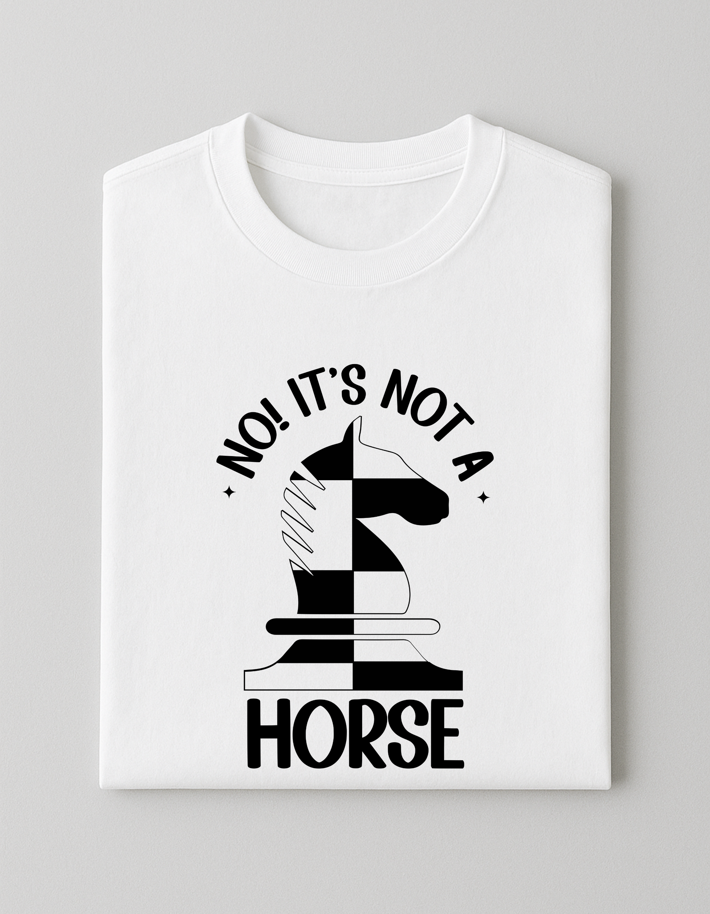 White Chess T-Shirt - It's Not A Horse
