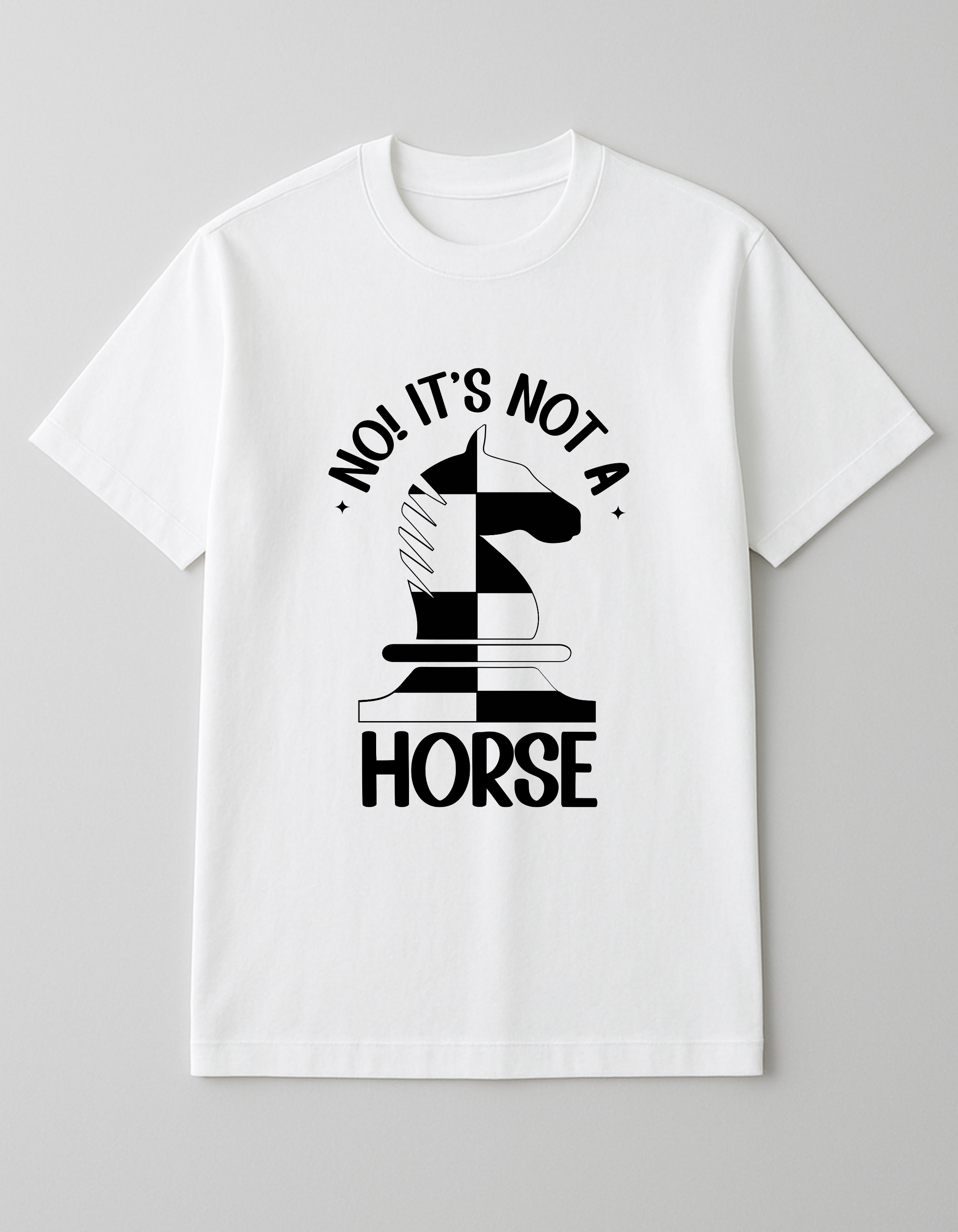 White Chess T-Shirt - It's Not A Horse